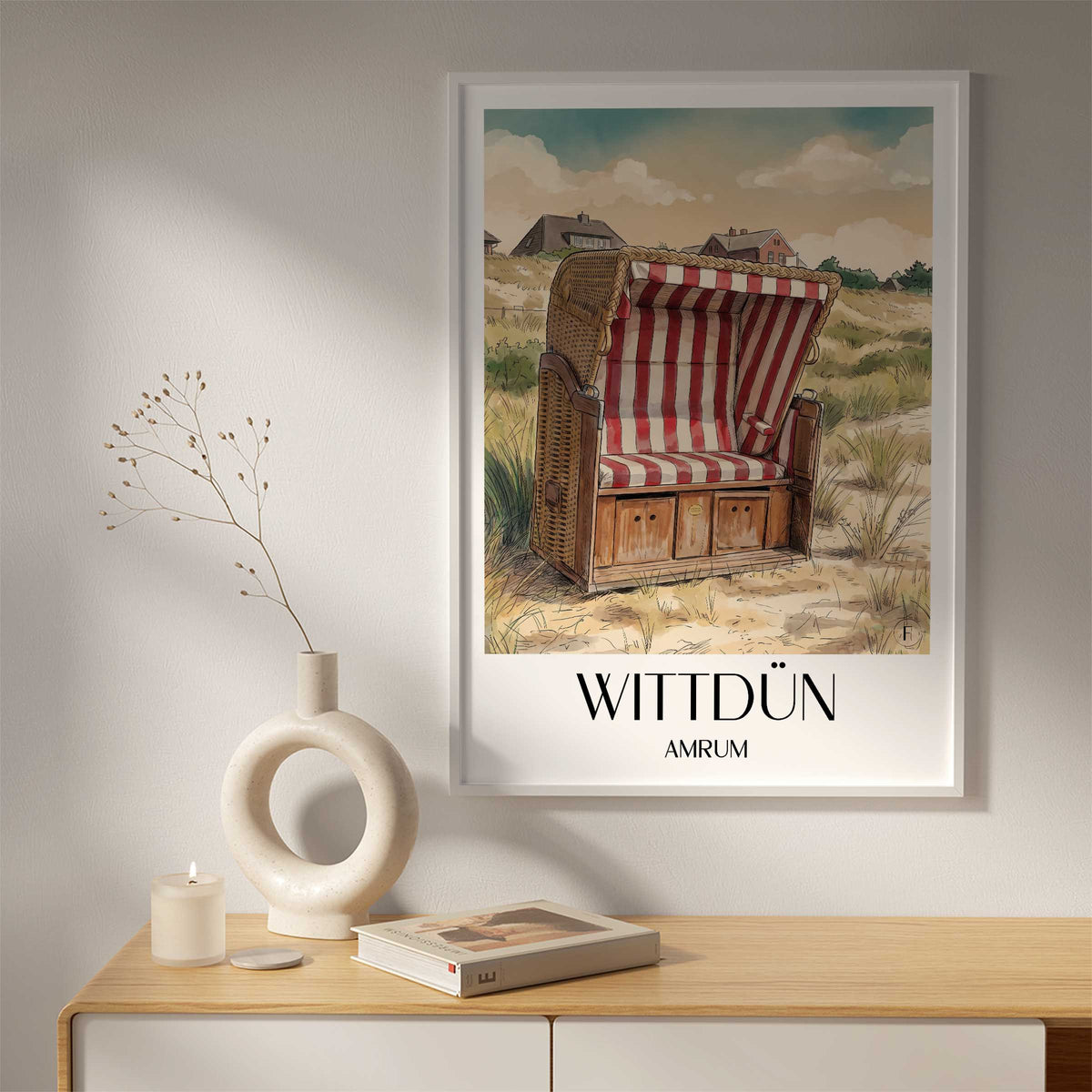 wittdün-amrum-deutschland-poster-aquarell