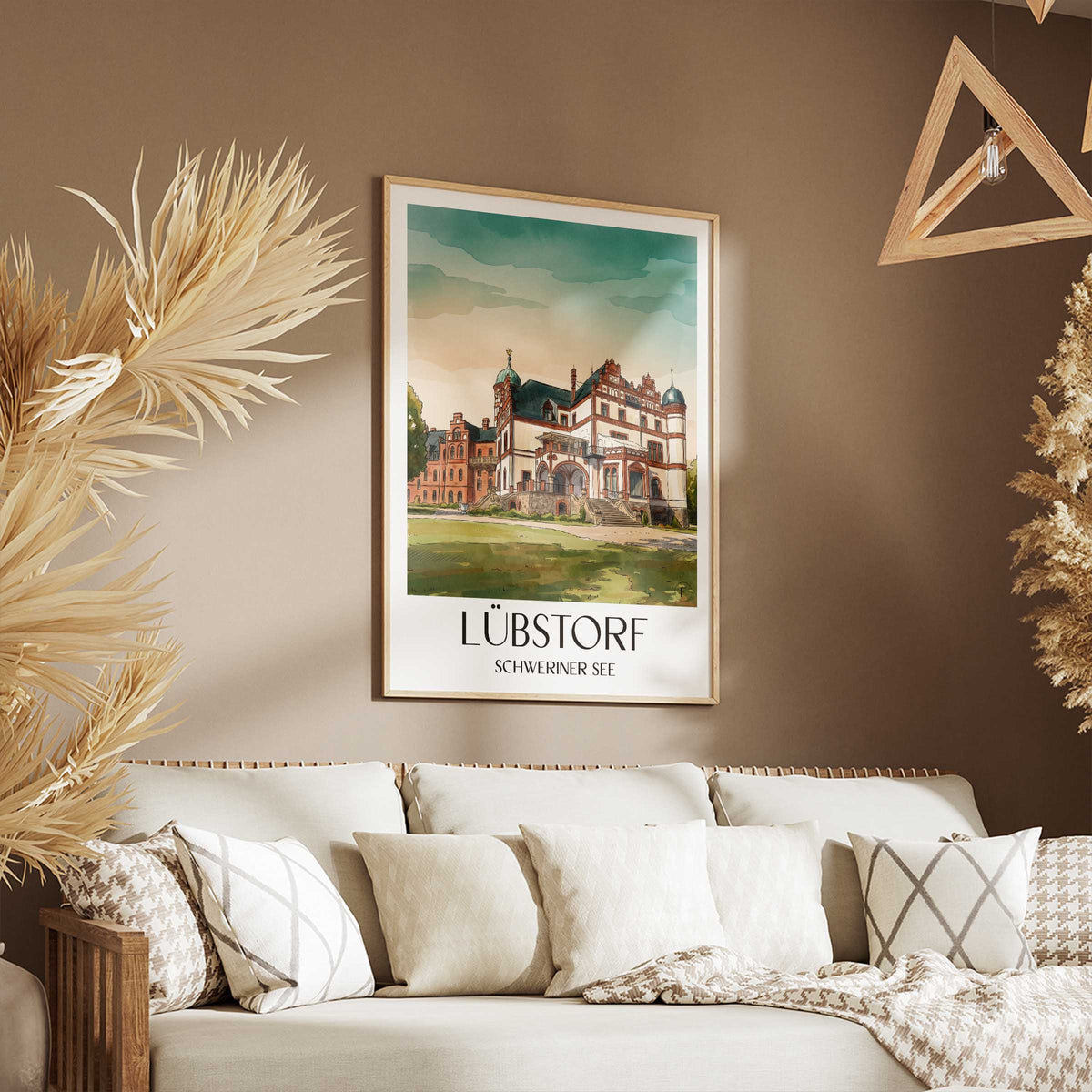 lübstorf-schweriner-see-deutschland-poster-aquarell