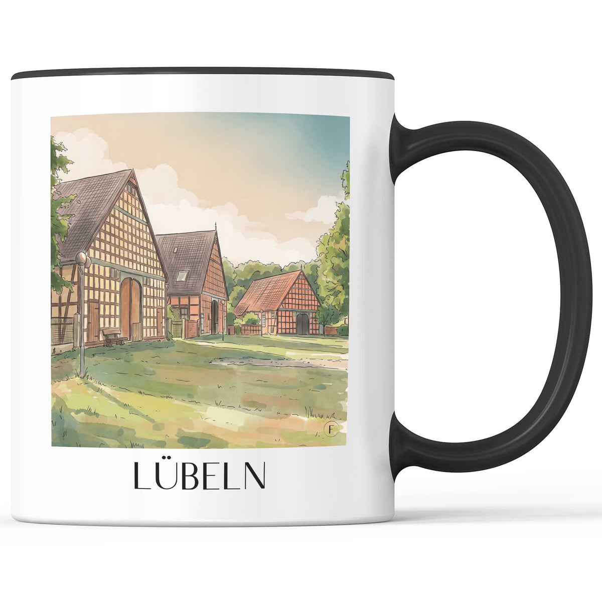 lübeln-wendland-deutschland-kaffeebecher-aquarell