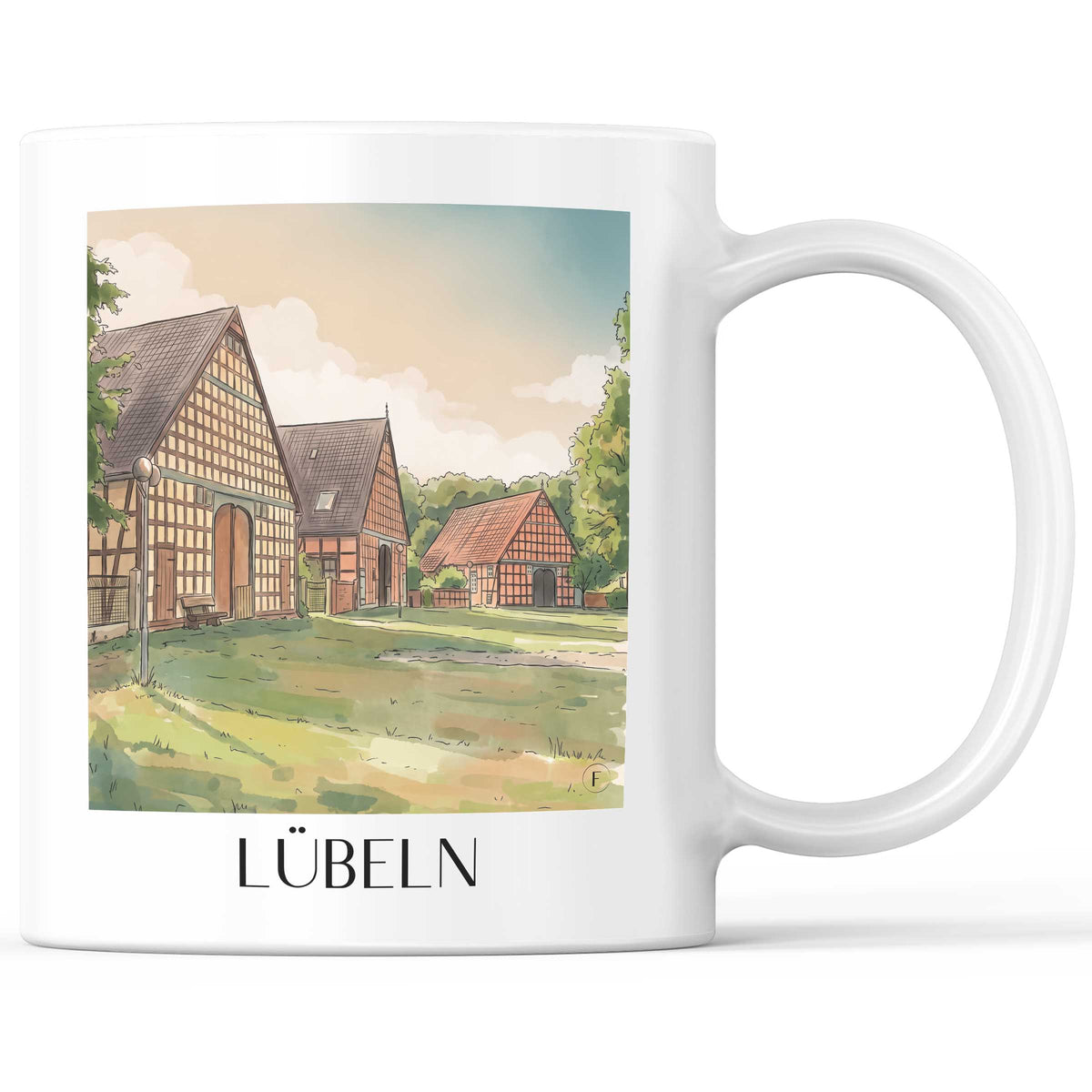lübeln-wendland-deutschland-kaffeebecher-aquarell