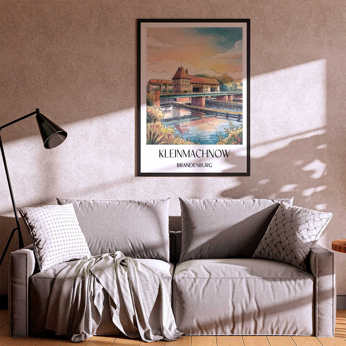 kleinmachnow-brandenburg-deutschland-poster-aquarell