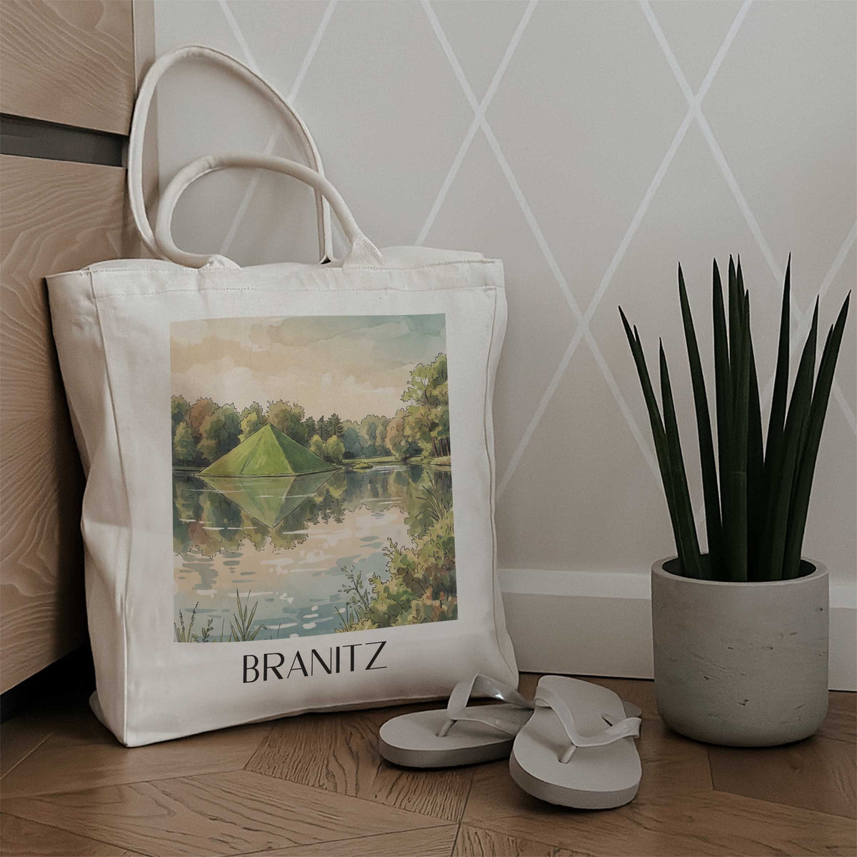 branitz-cottbus-deutschland-einkaufstasche-aquarell