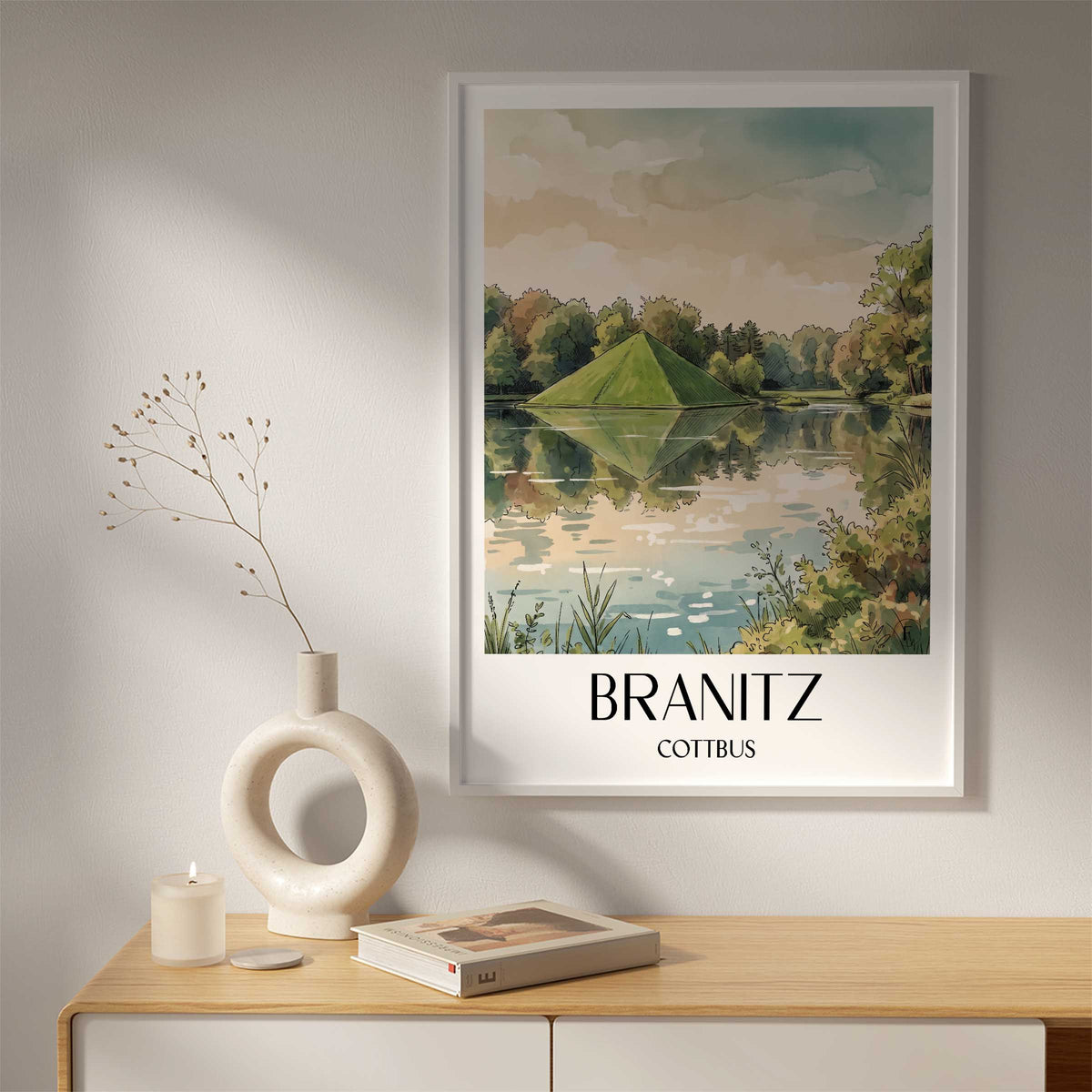branitz-cottbus-deutschland-poster-aquarell