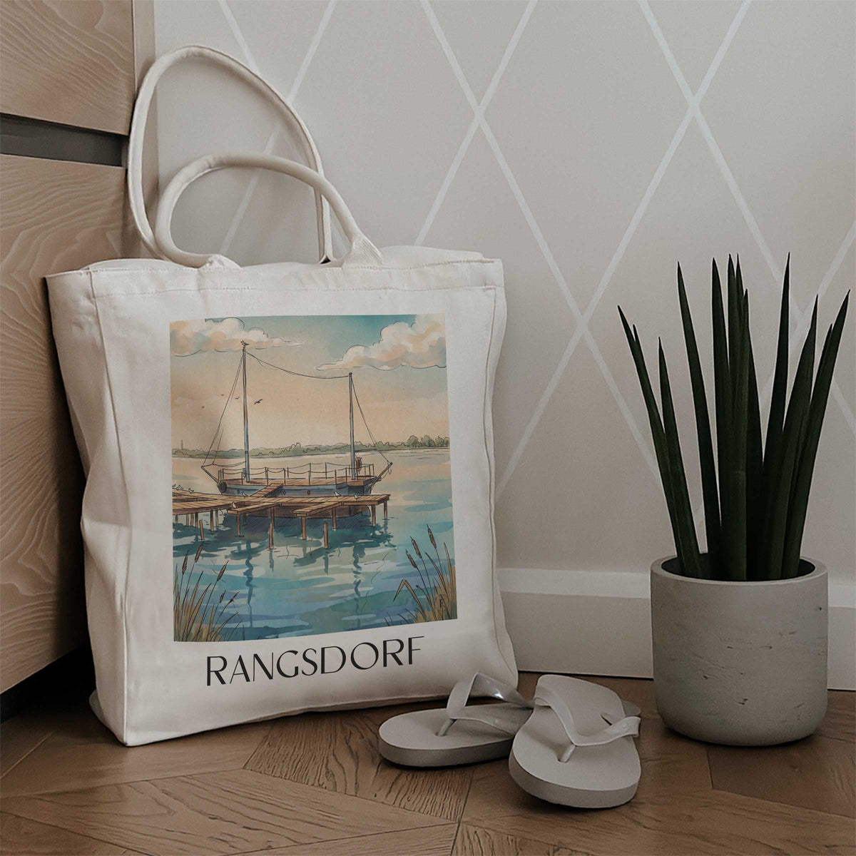 rangsdorf-teltow-deutschland-einkaufstasche-aquarell