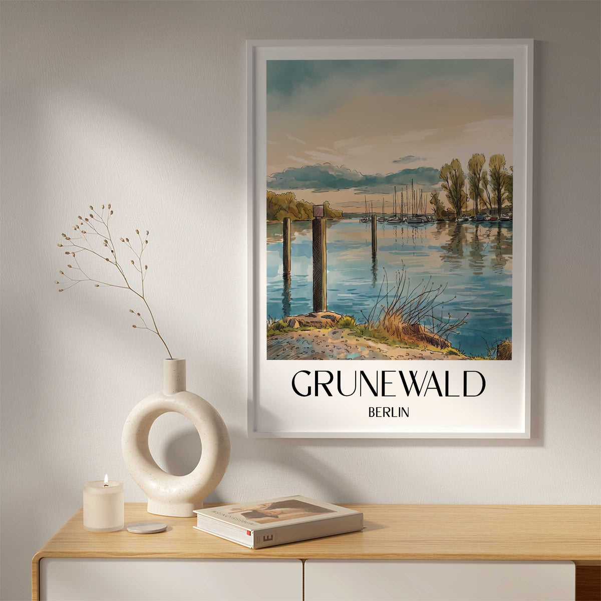 grunewald-berlin-deutschland-poster-aquarell