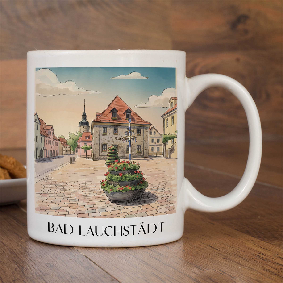 bad-lauchstädt-saale-unstrut-deutschland-kaffeebecher-aquarell