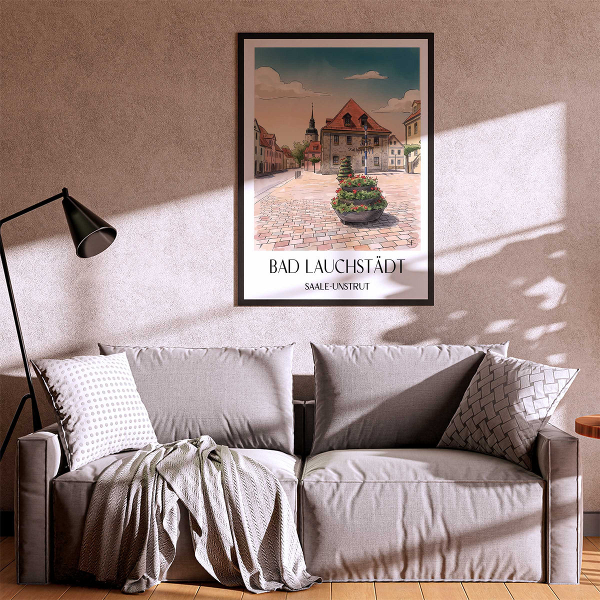 bad-lauchstädt-saale-unstrut-deutschland-poster-aquarell