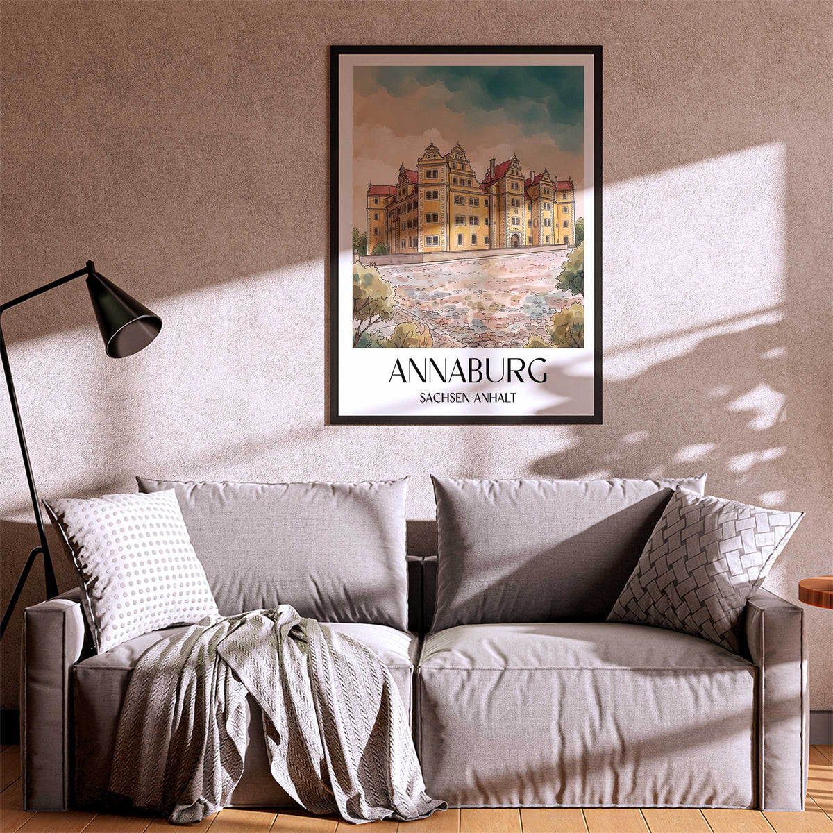 annaburg-sachsen-anhalt-deutschland-poster-aquarell