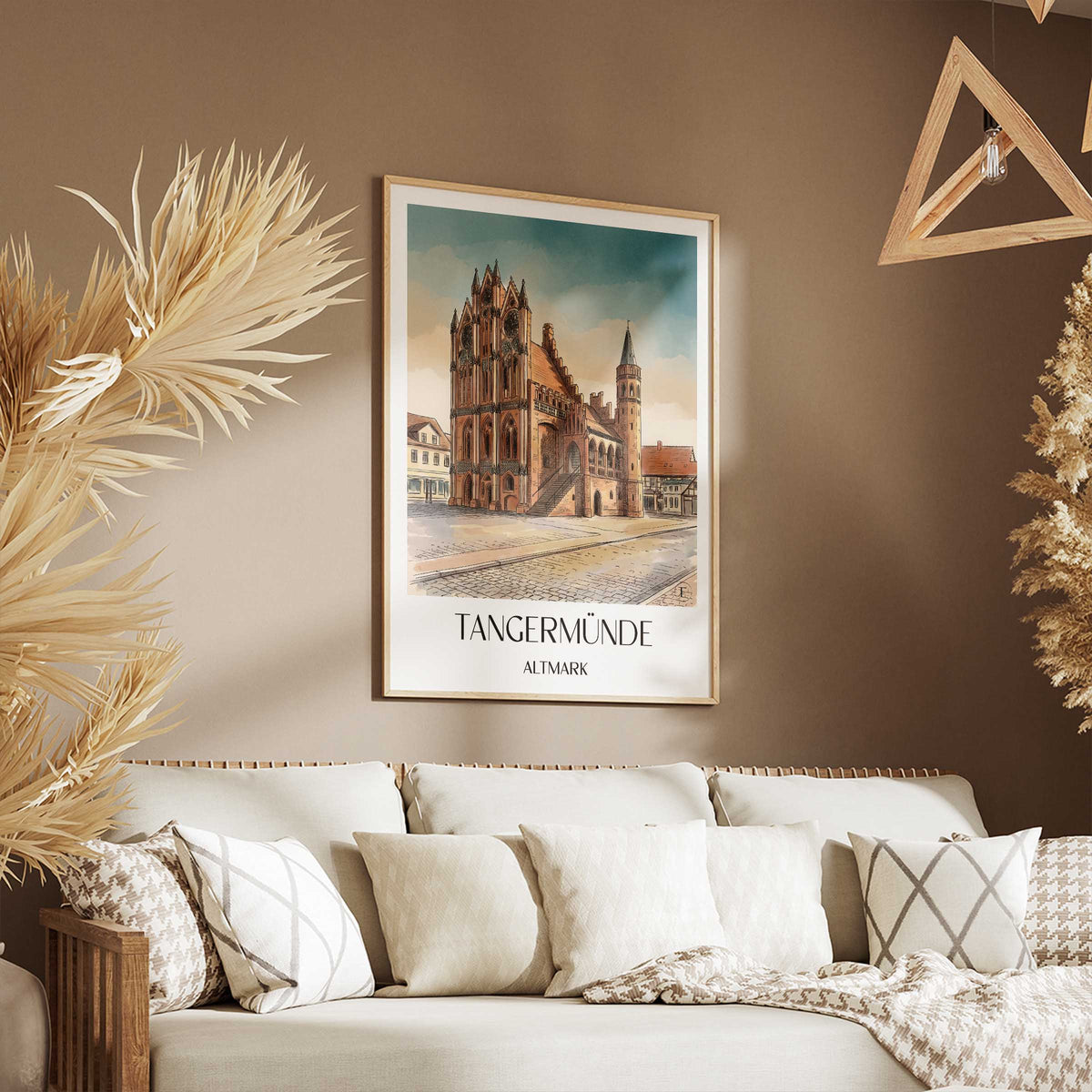 tangermünde-altmark-deutschland-poster-aquarell