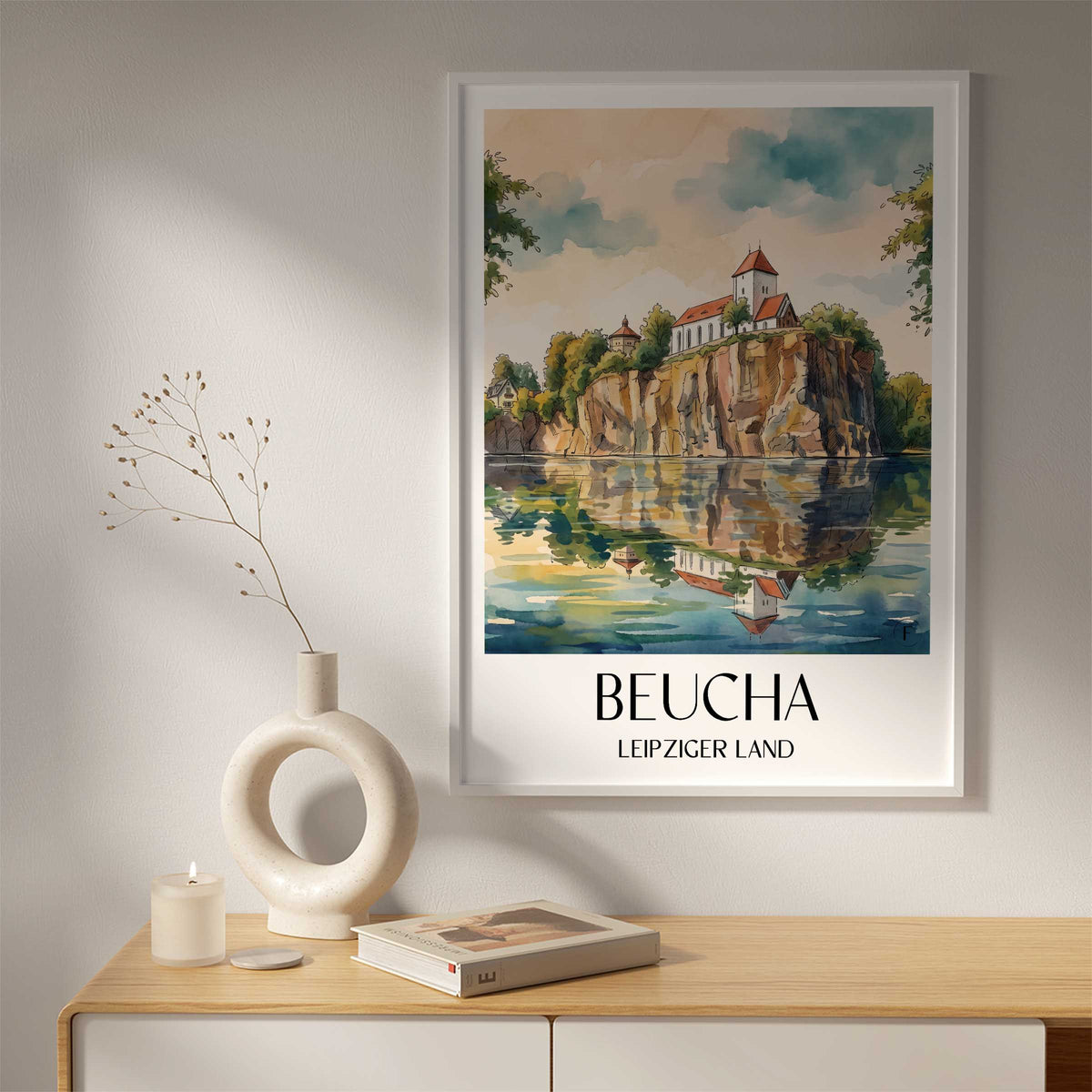 beucha-leipziger-land-deutschland-poster-aquarell