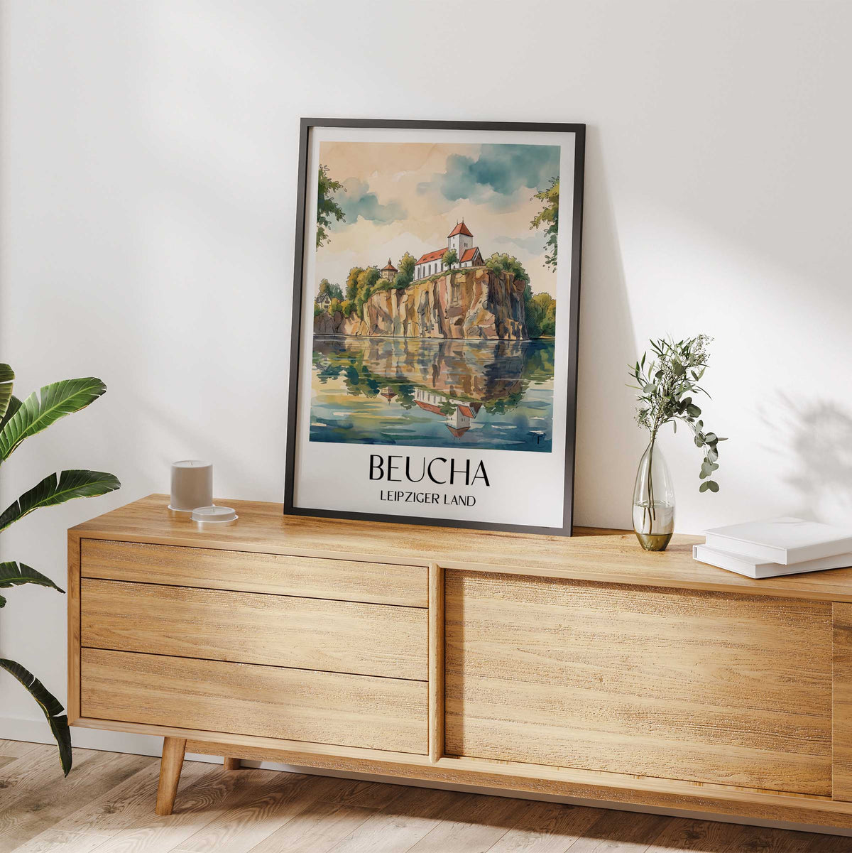 beucha-leipziger-land-deutschland-poster-aquarell