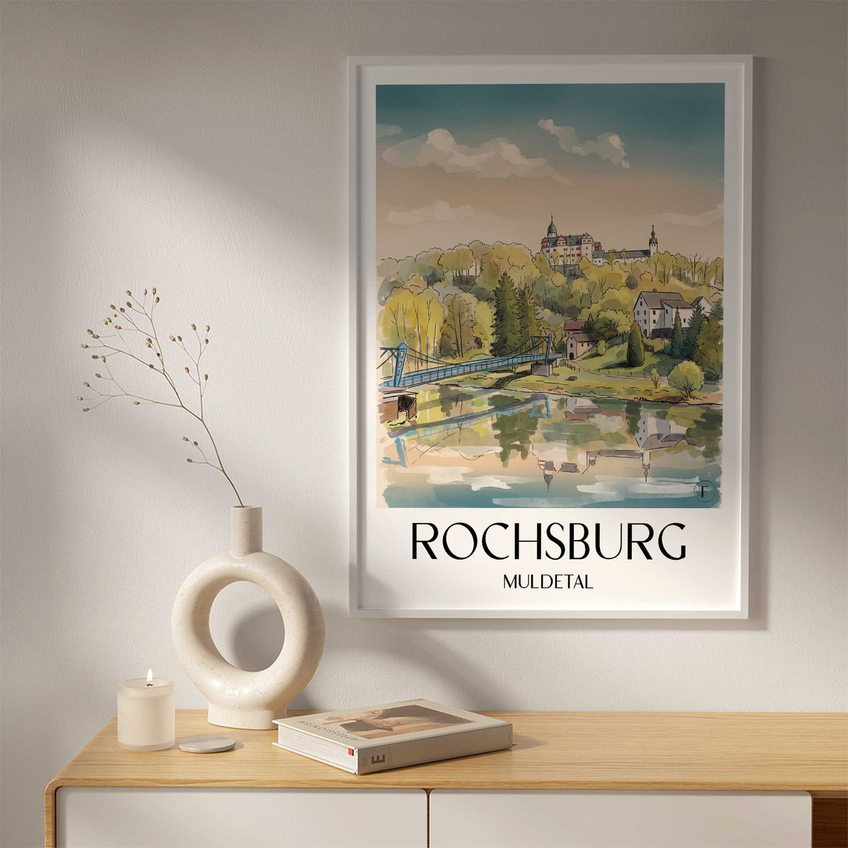 rochsburg-muldetal-deutschland-poster-aquarell