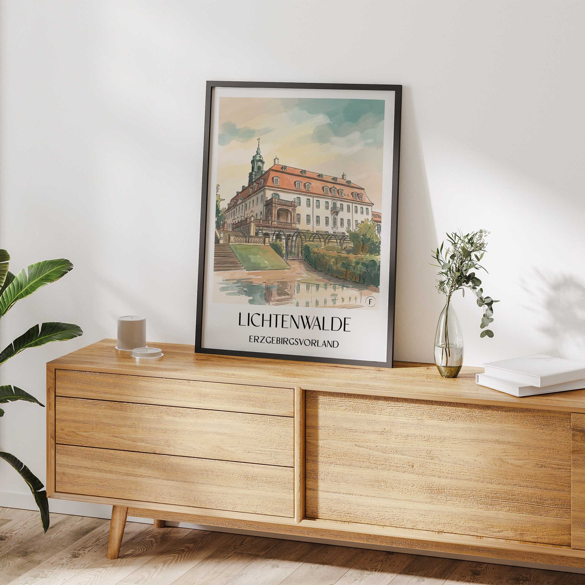 lichtenwalde-erzgebirgsvorland-deutschland-poster-aquarell