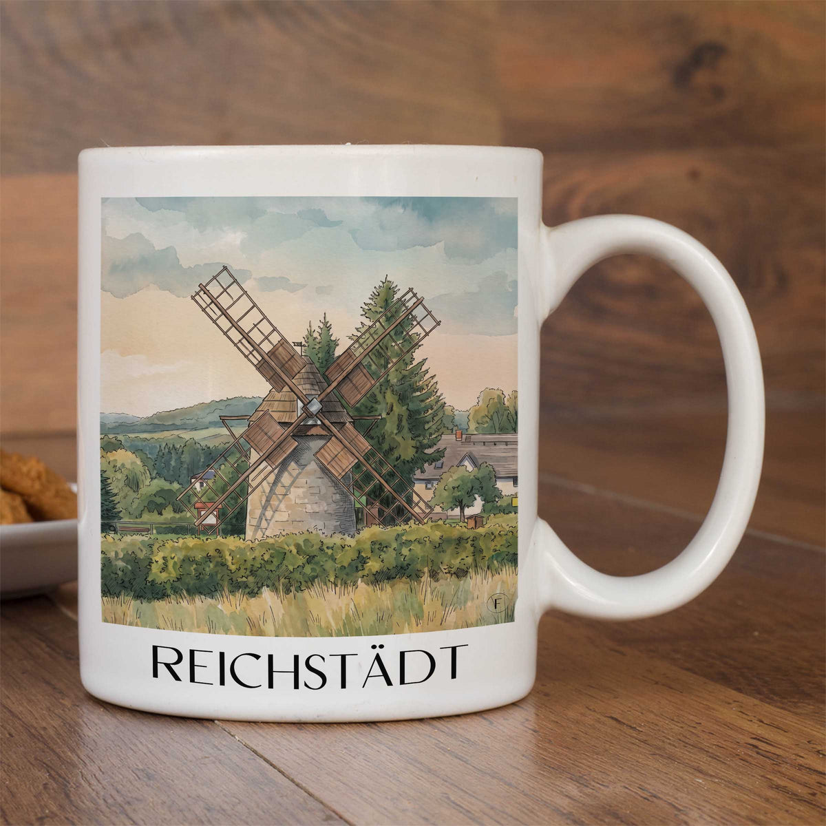 reichstädt-osterzgebirge-deutschland-kaffeebecher-aquarell