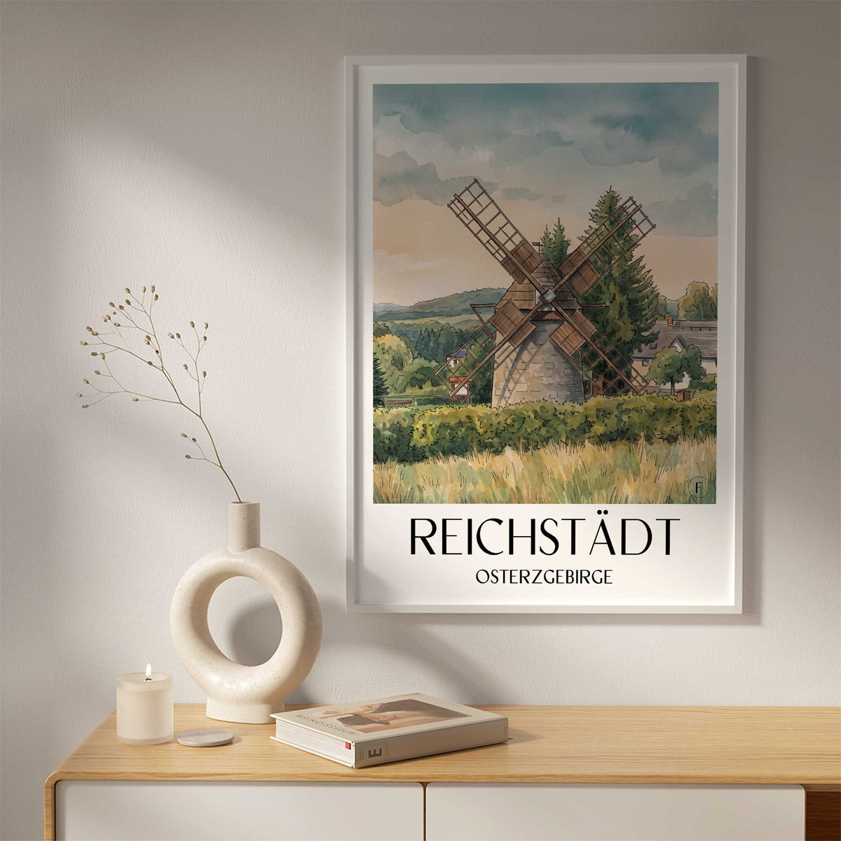 reichstädt-osterzgebirge-deutschland-poster-aquarell