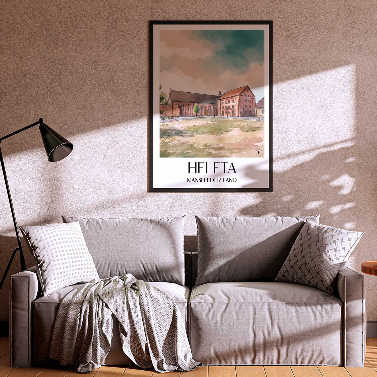 helfta-mansfelder-land-deutschland-poster-aquarell