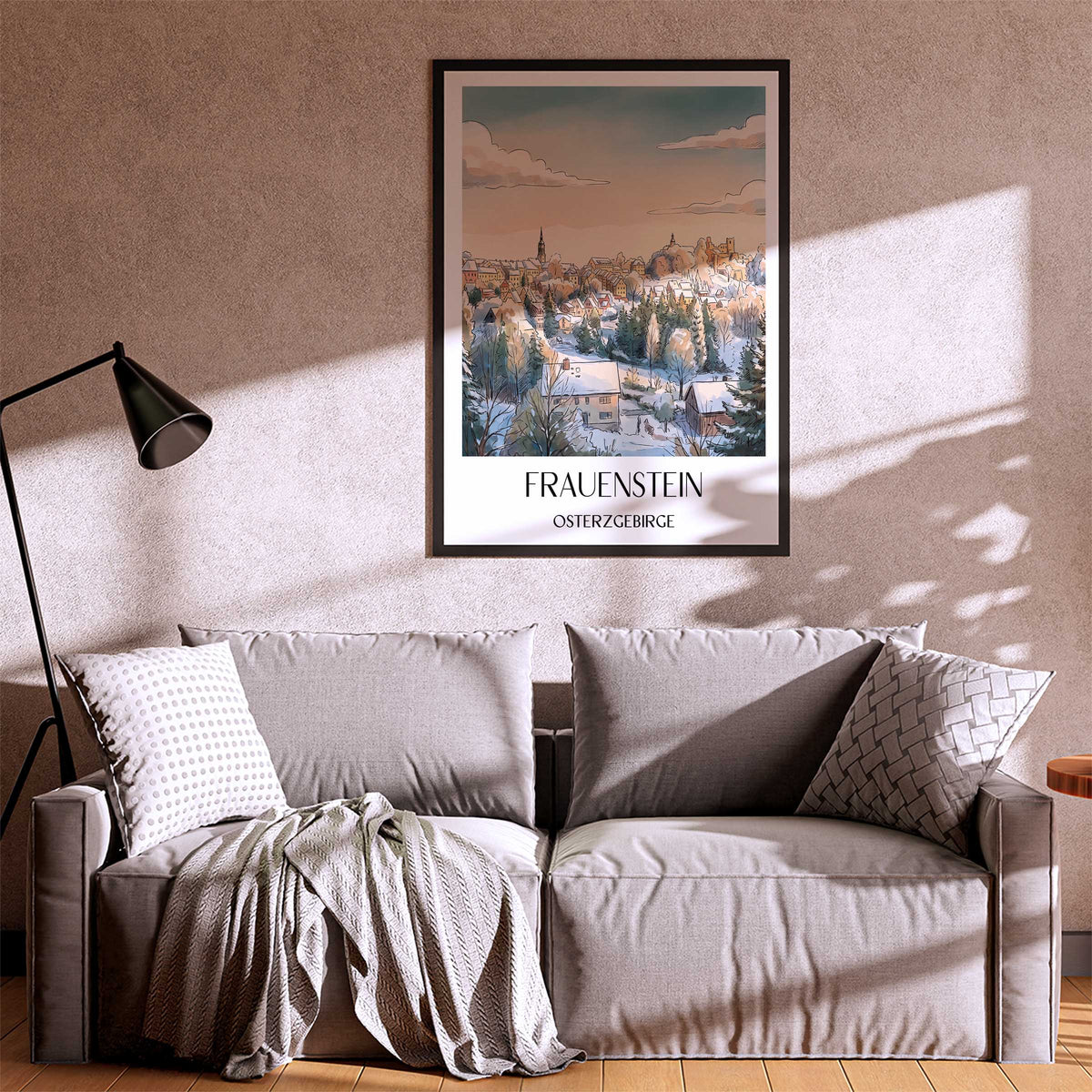 frauenstein-osterzgebirge-deutschland-poster-aquarell
