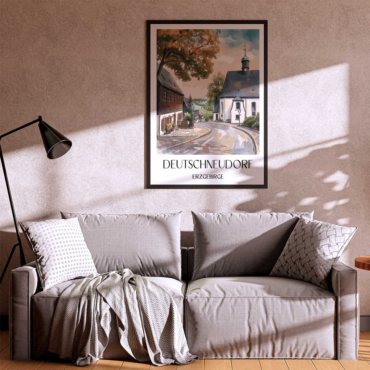 deutschneudorf-erzgebirge-deutschland-poster-aquarell