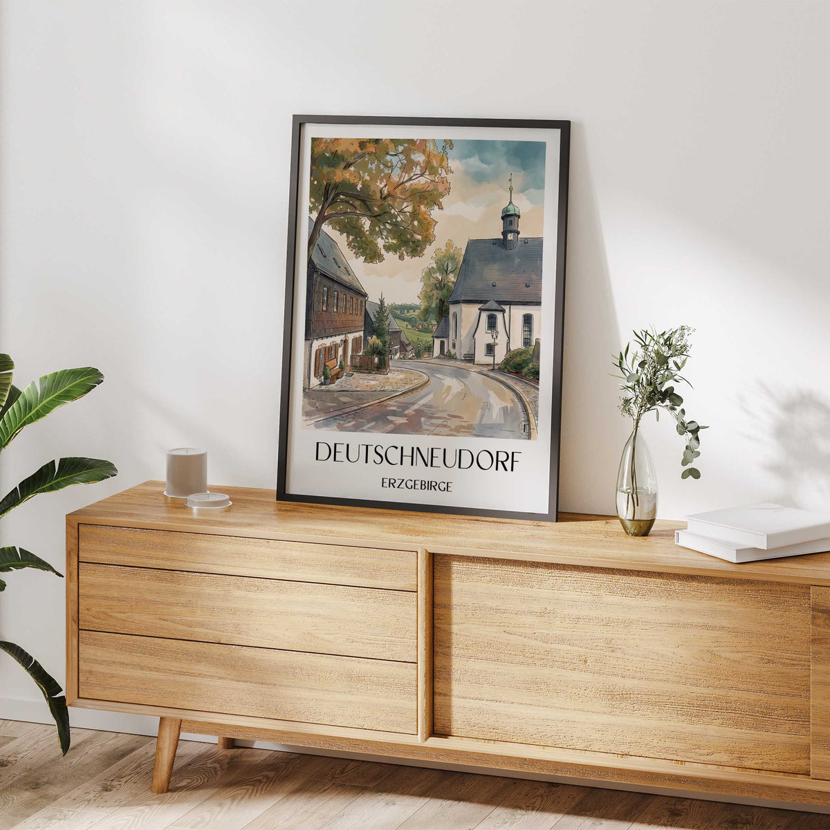 deutschneudorf-erzgebirge-deutschland-poster-aquarell