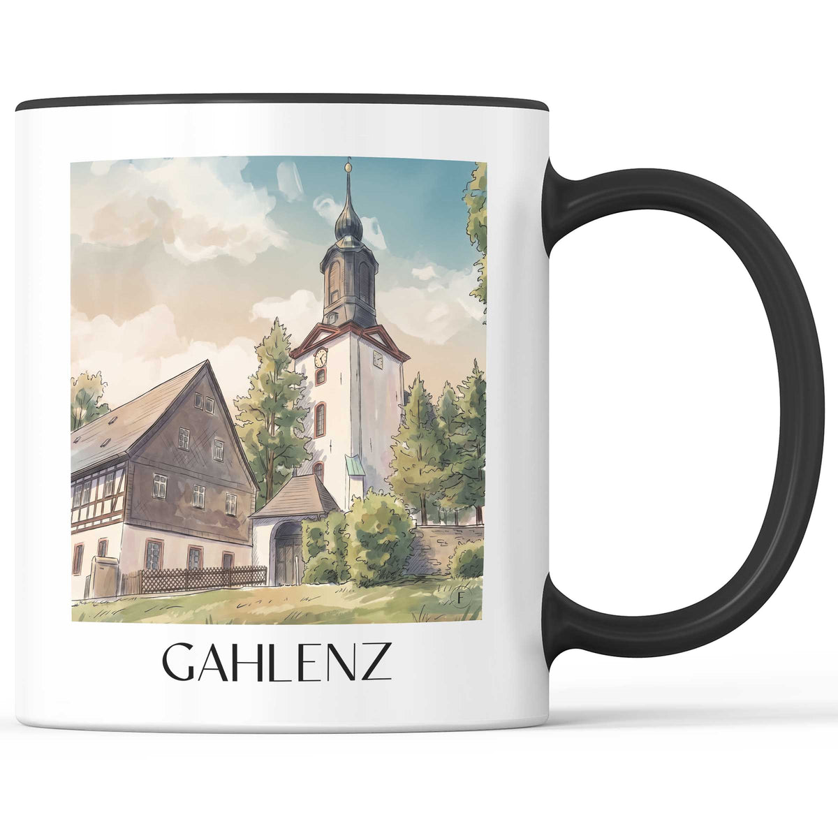 gahlenz-erzgebirge-deutschland-kaffeebecher-aquarell