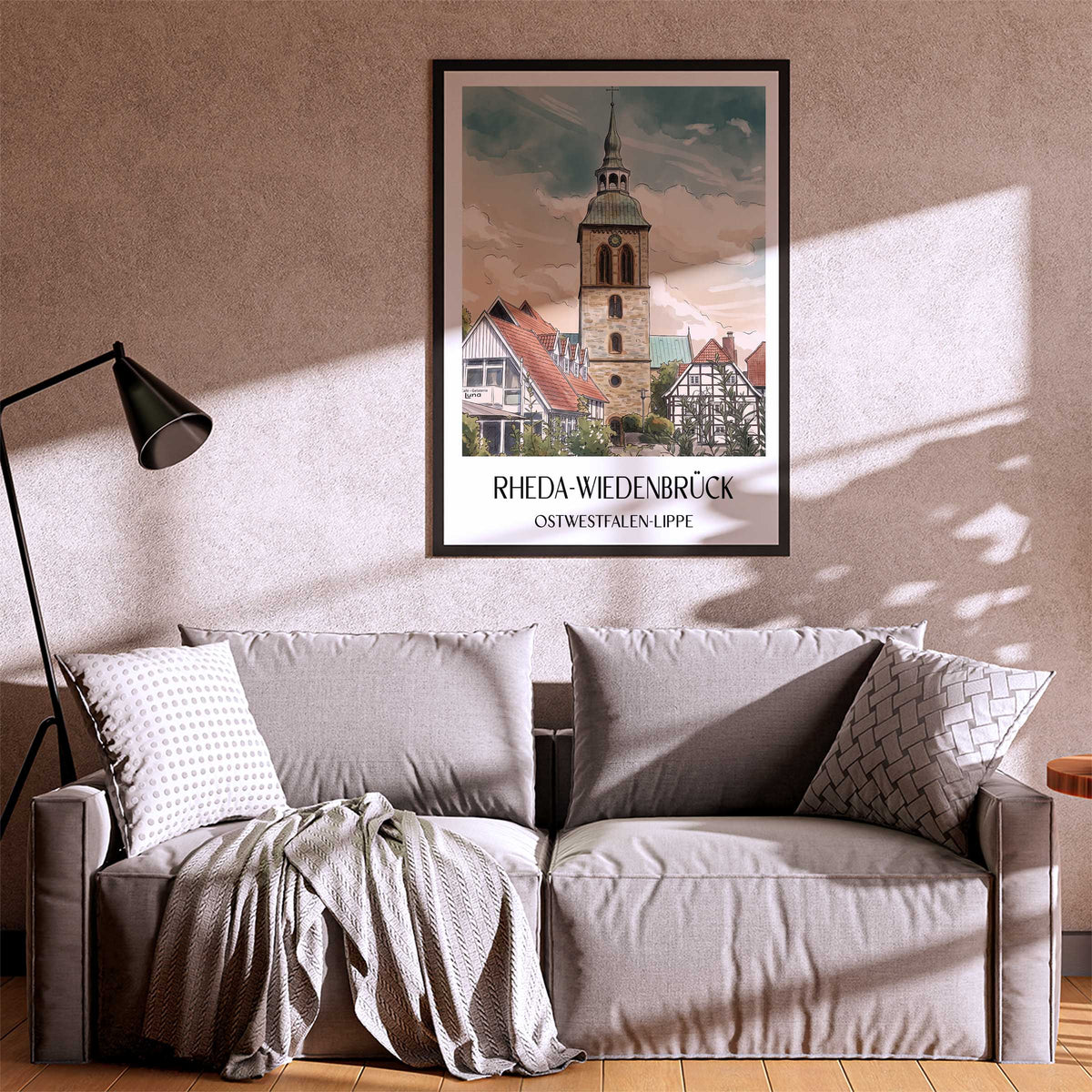 rheda-wiedenbrück-ostwestfalen-lippe-deutschland-poster-aquarell