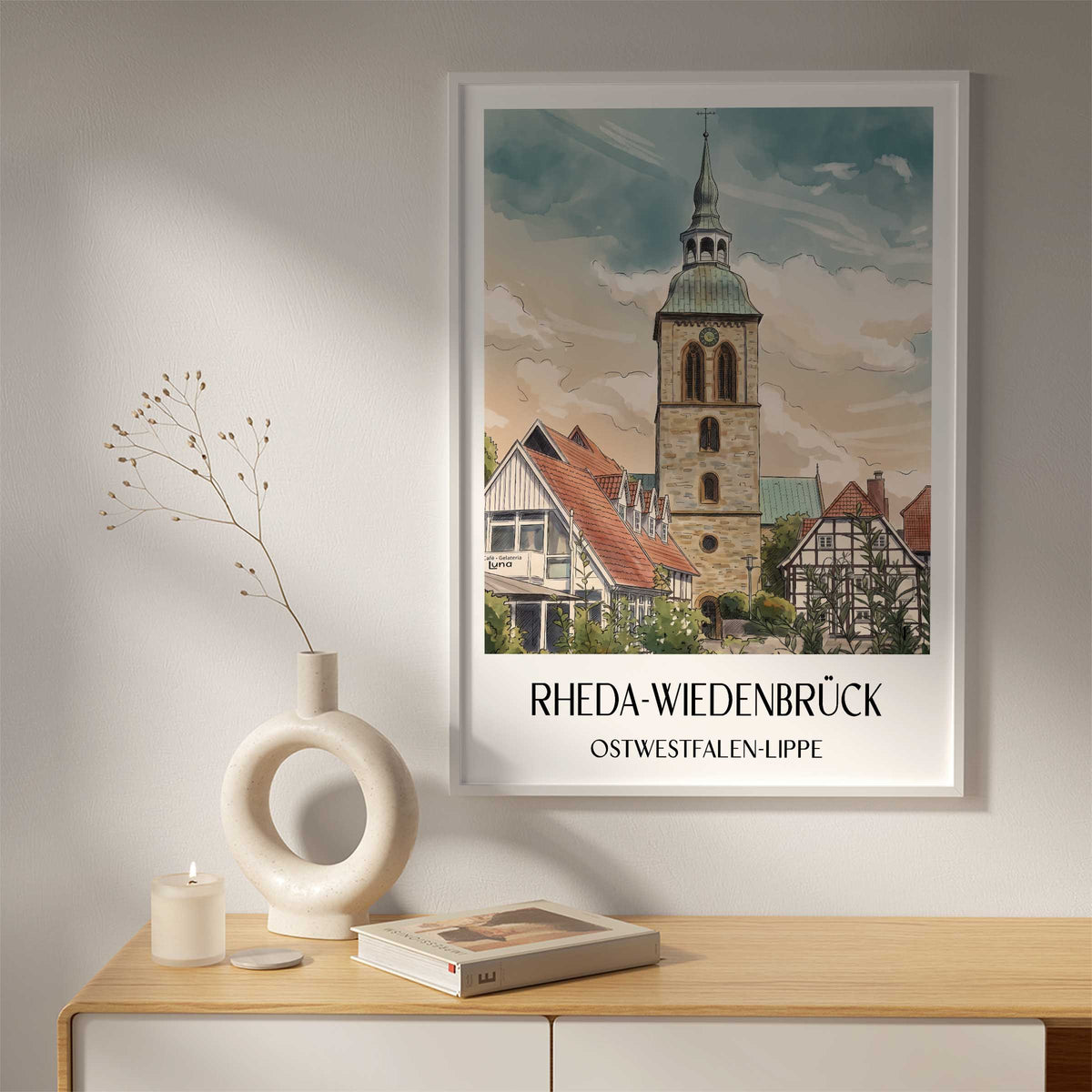 rheda-wiedenbrück-ostwestfalen-lippe-deutschland-poster-aquarell