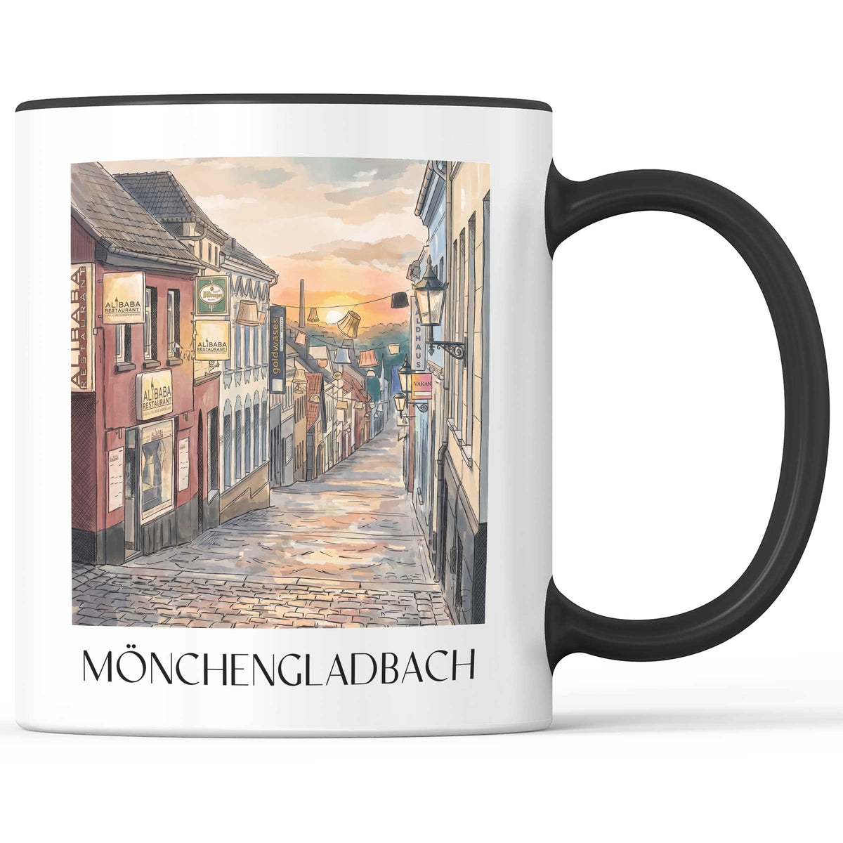 mönchengladbach-niederrhein-deutschland-kaffeebecher-aquarell