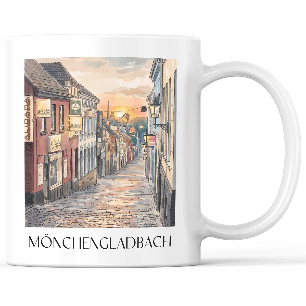 mönchengladbach-niederrhein-deutschland-kaffeebecher-aquarell