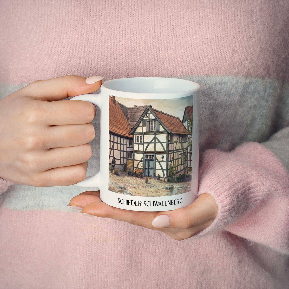 schieder-schwalenberg-lipperland-deutschland-kaffeebecher-aquarell