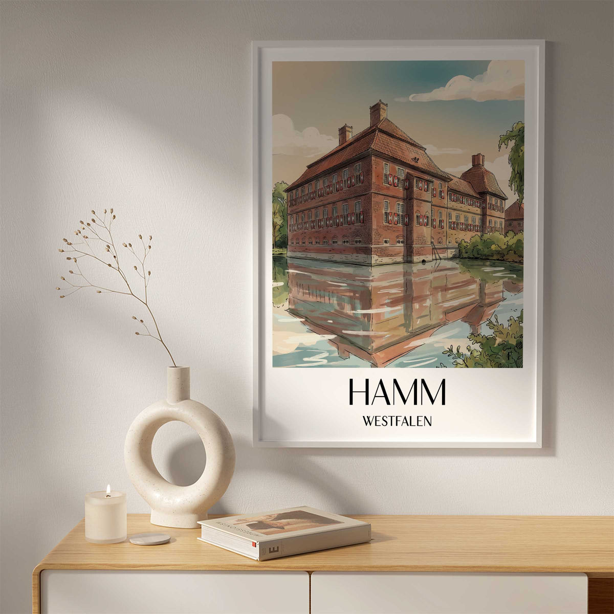 hamm-westfalen-deutschland-poster-aquarell