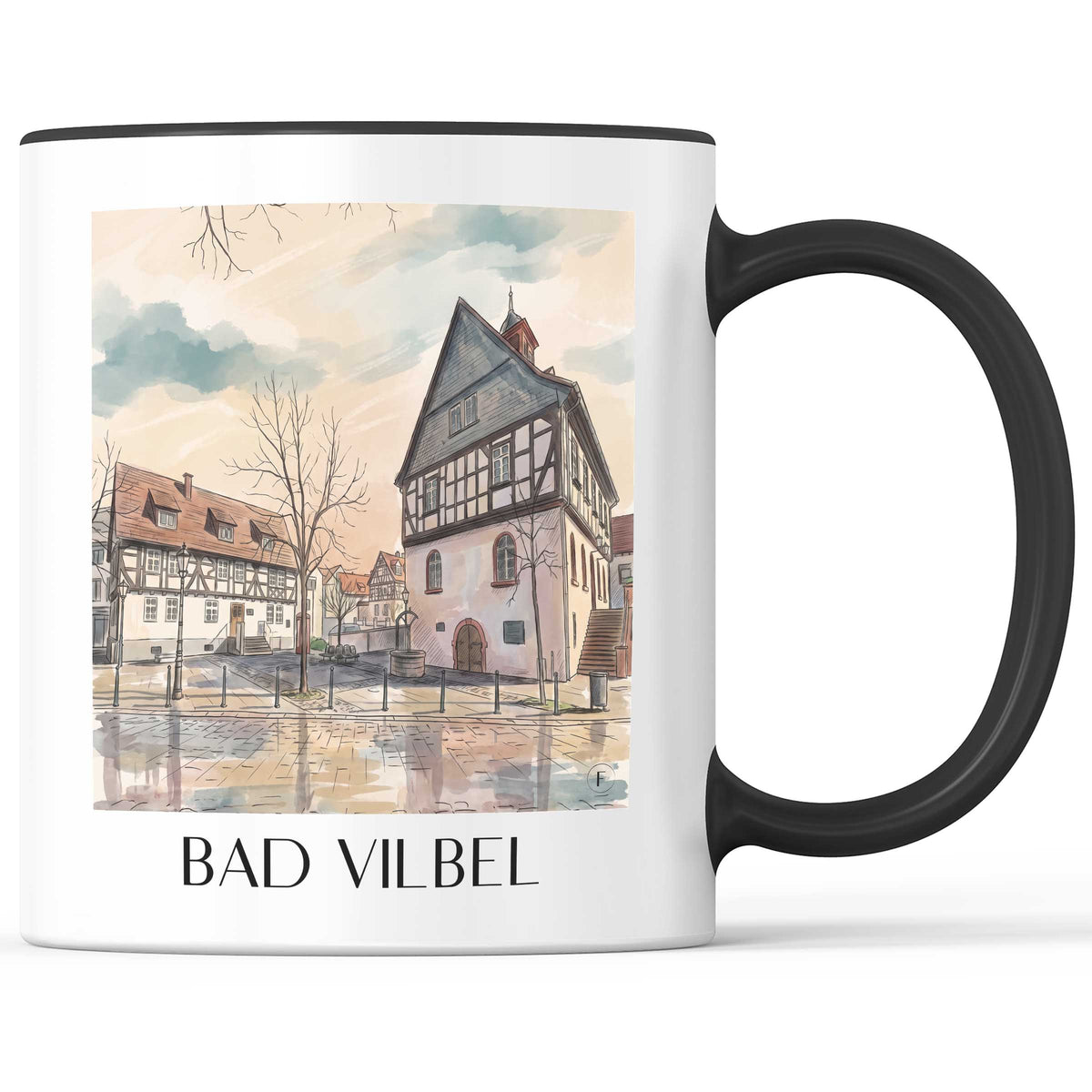 bad-vilbel-wetterau-deutschland-kaffeebecher-aquarell