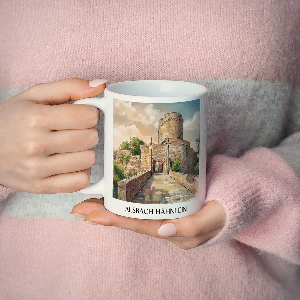 alsbach-hähnlein-bergstraße-deutschland-kaffeebecher-aquarell