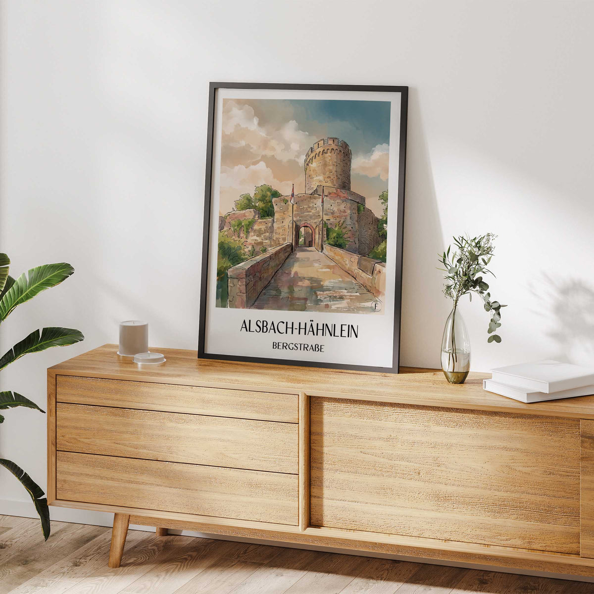 alsbach-hähnlein-bergstraße-deutschland-poster-aquarell