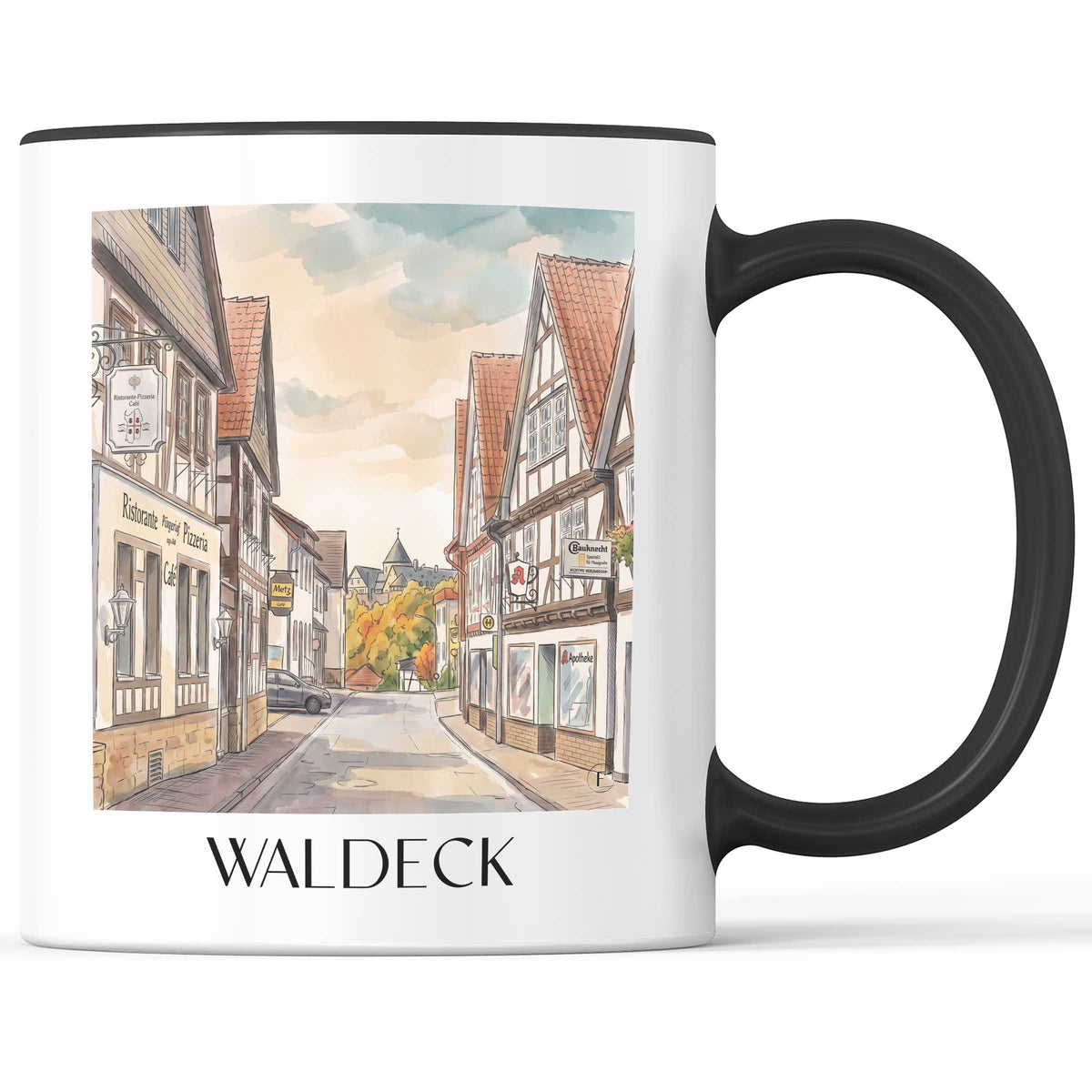 waldeck-edersee-deutschland-kaffeebecher-aquarell