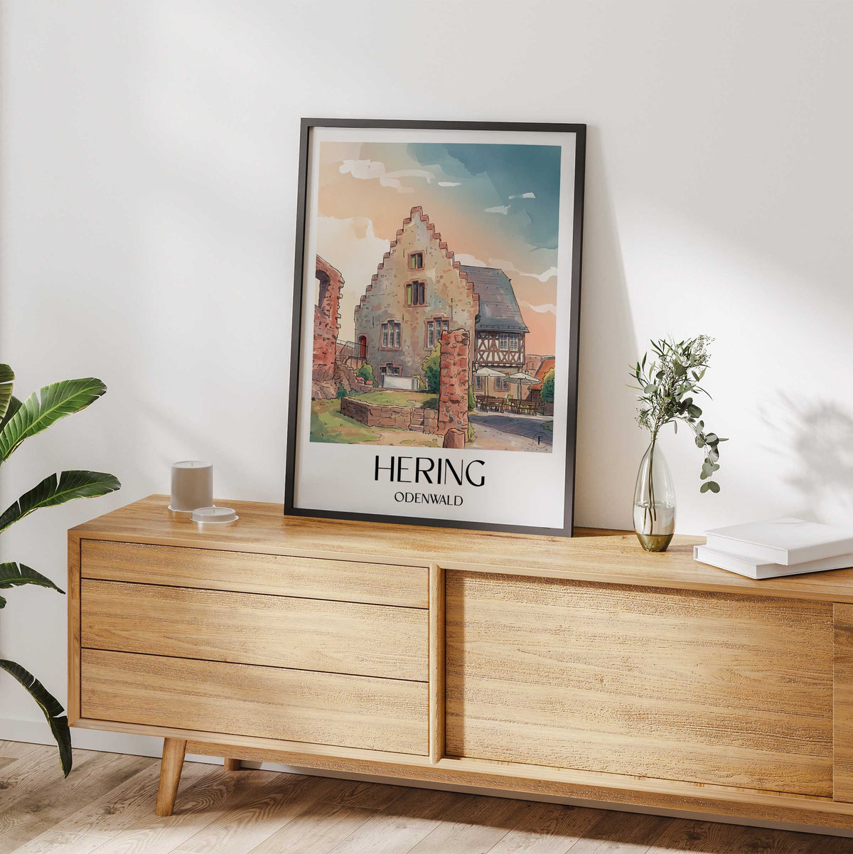hering-odenwald-deutschland-poster-aquarell