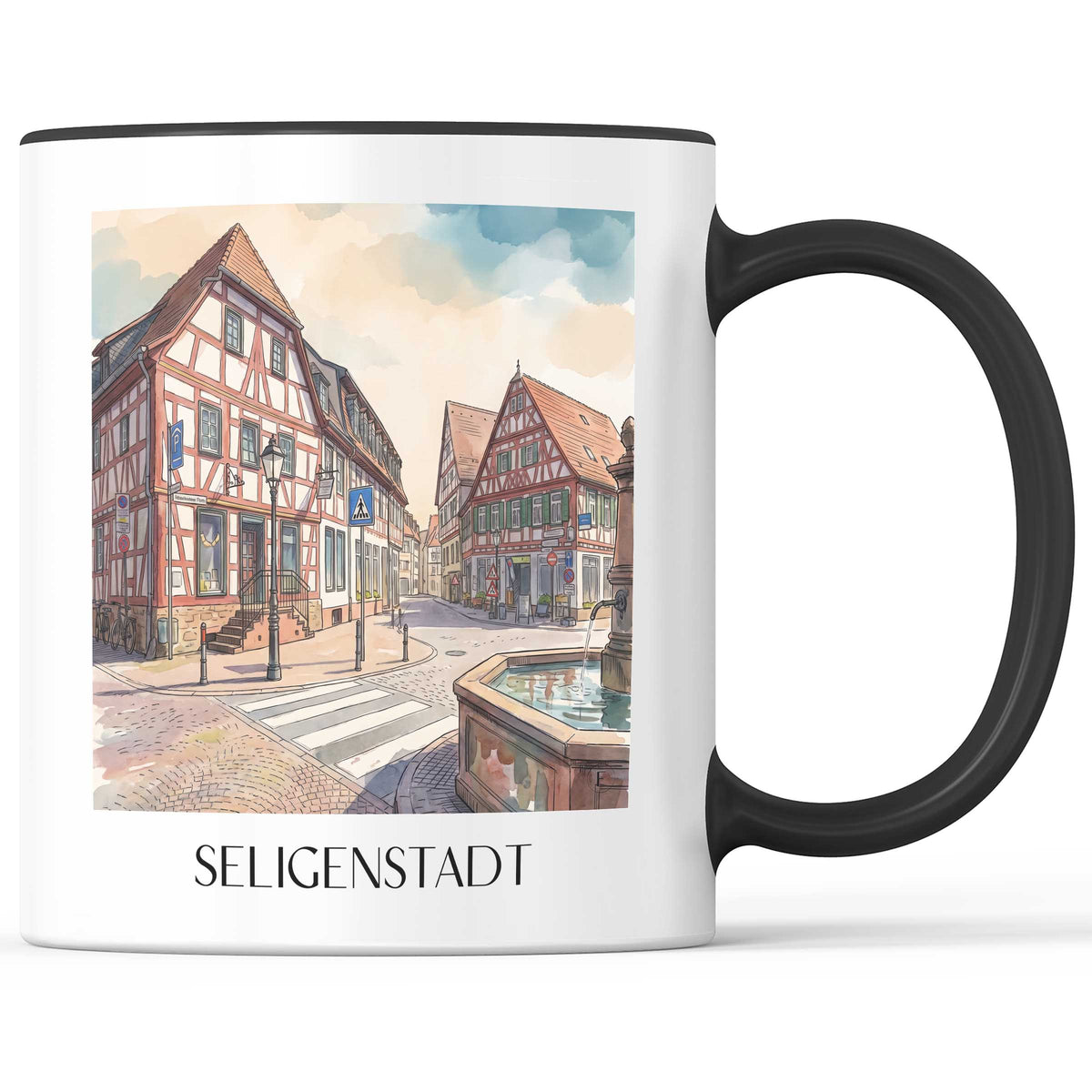 seligenstadt-untermain-deutschland-kaffeebecher-aquarell