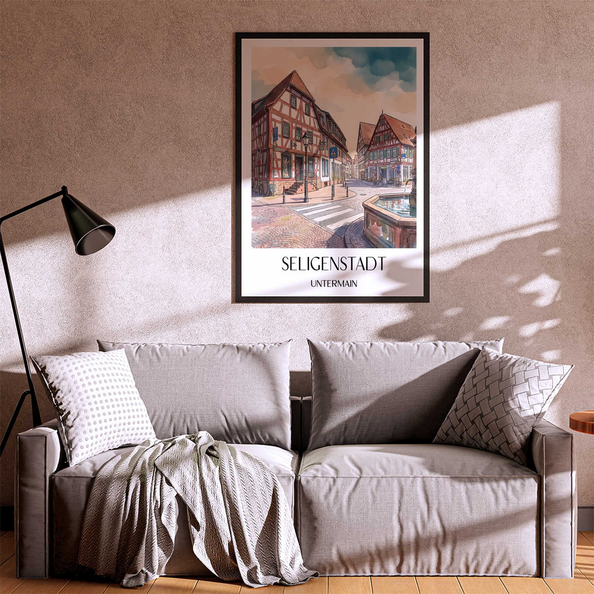 seligenstadt-untermain-deutschland-poster-aquarell