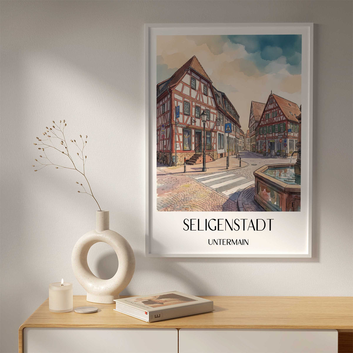 seligenstadt-untermain-deutschland-poster-aquarell