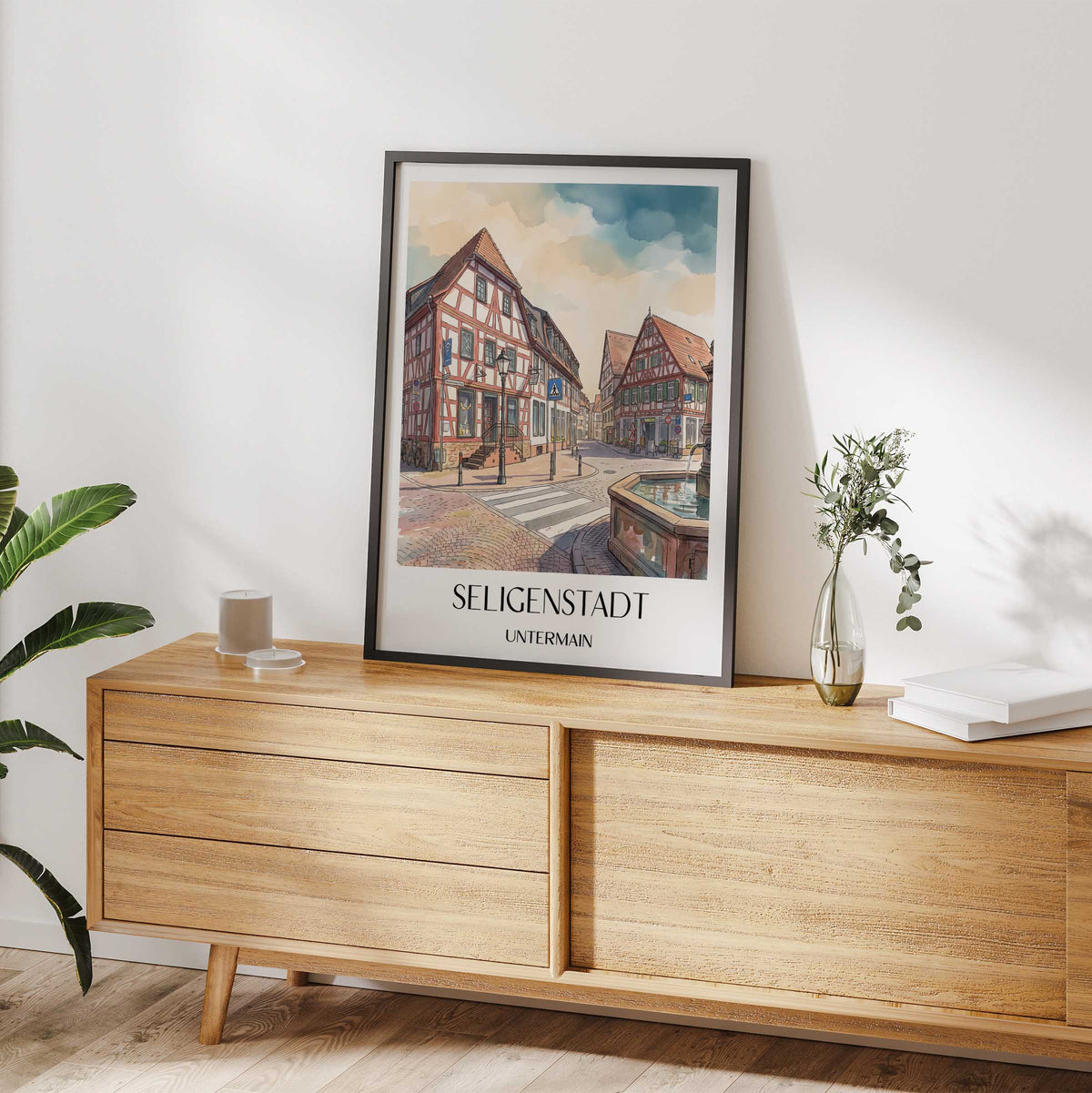 seligenstadt-untermain-deutschland-poster-aquarell