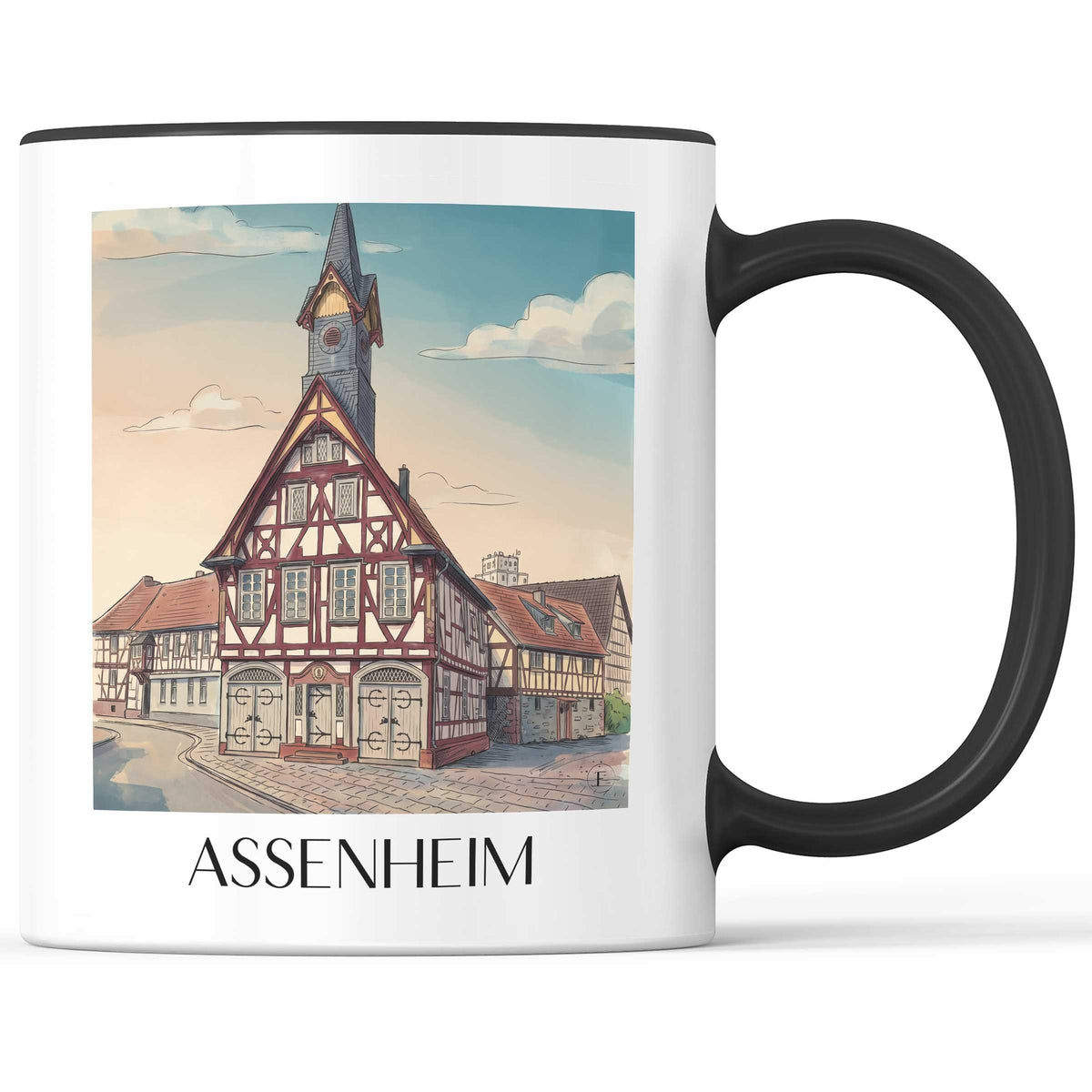 assenheim-wetterau-deutschland-kaffeebecher-aquarell