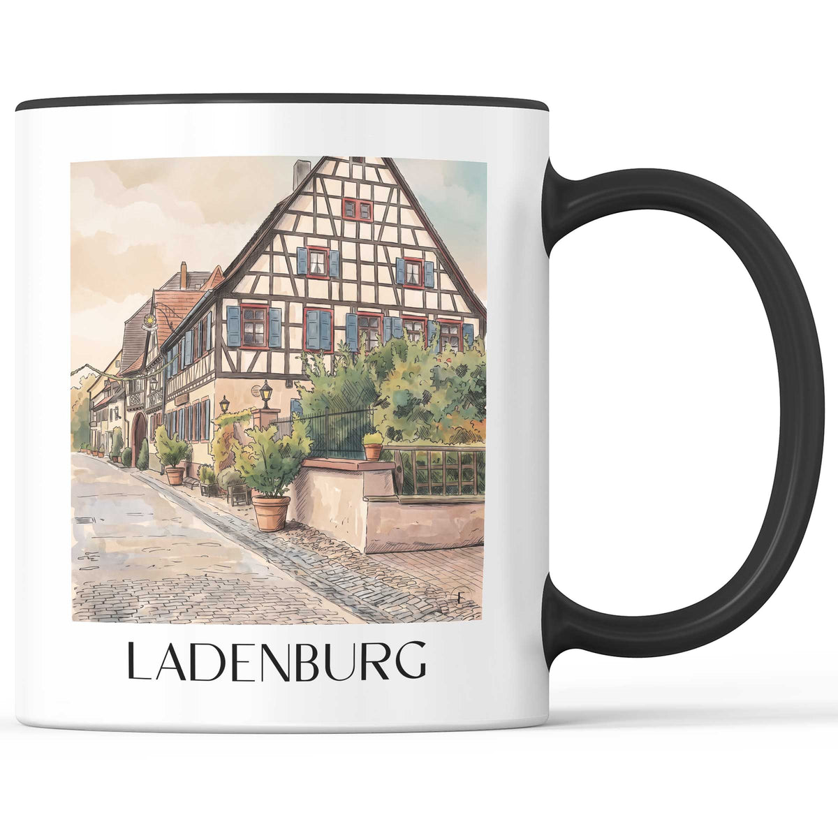 ladenburg-kurpfalz-deutschland-kaffeebecher-aquarell