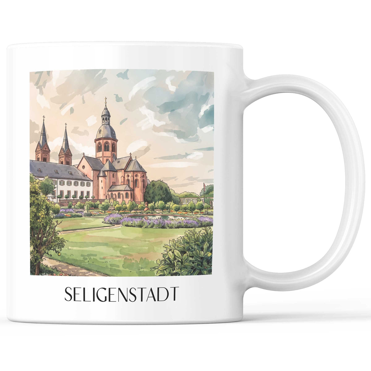 seligenstadt-untermain-deutschland-kaffeebecher-aquarell