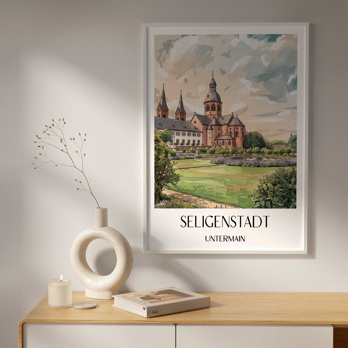 seligenstadt-untermain-deutschland-poster-aquarell