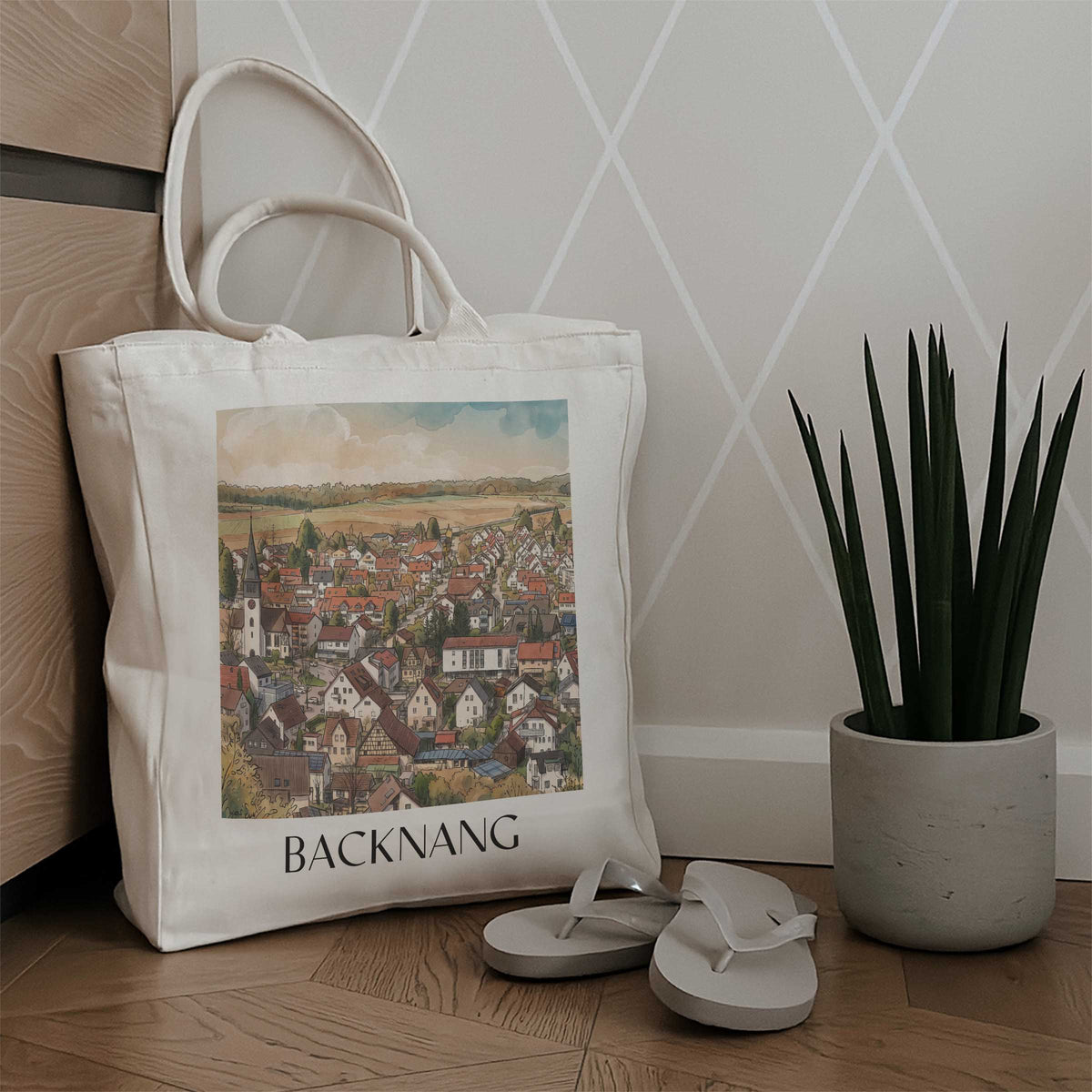 backnang-rems-murr-kreis-deutschland-einkaufstasche-aquarell