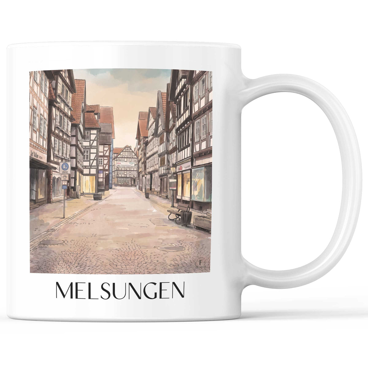 melsungen-nordhessen-deutschland-kaffeebecher-aquarell
