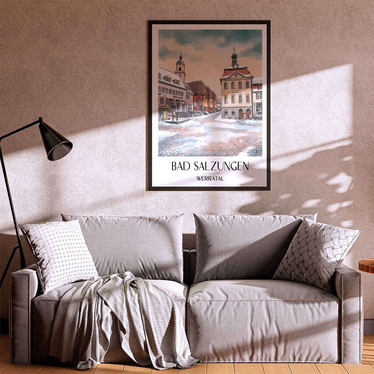 bad-salzungen-werratal-deutschland-poster-aquarell