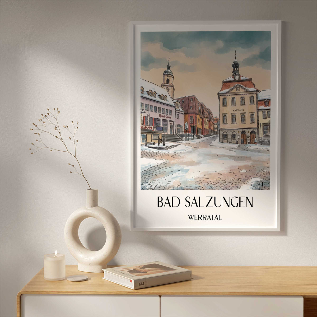 bad-salzungen-werratal-deutschland-poster-aquarell