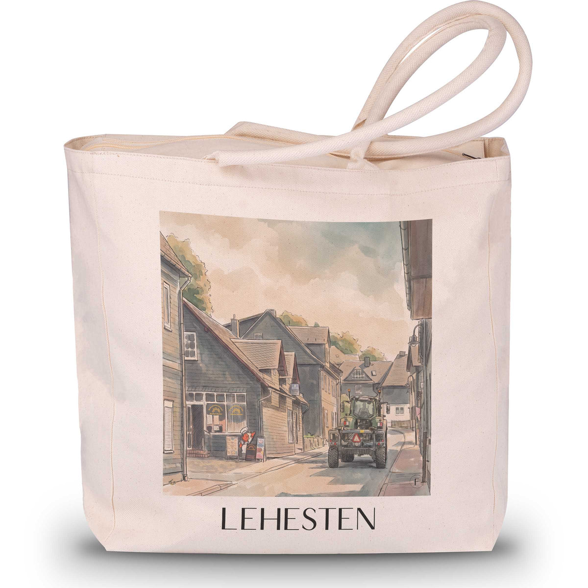 lehesten--thüringen-deutschland-einkaufstasche-aquarell