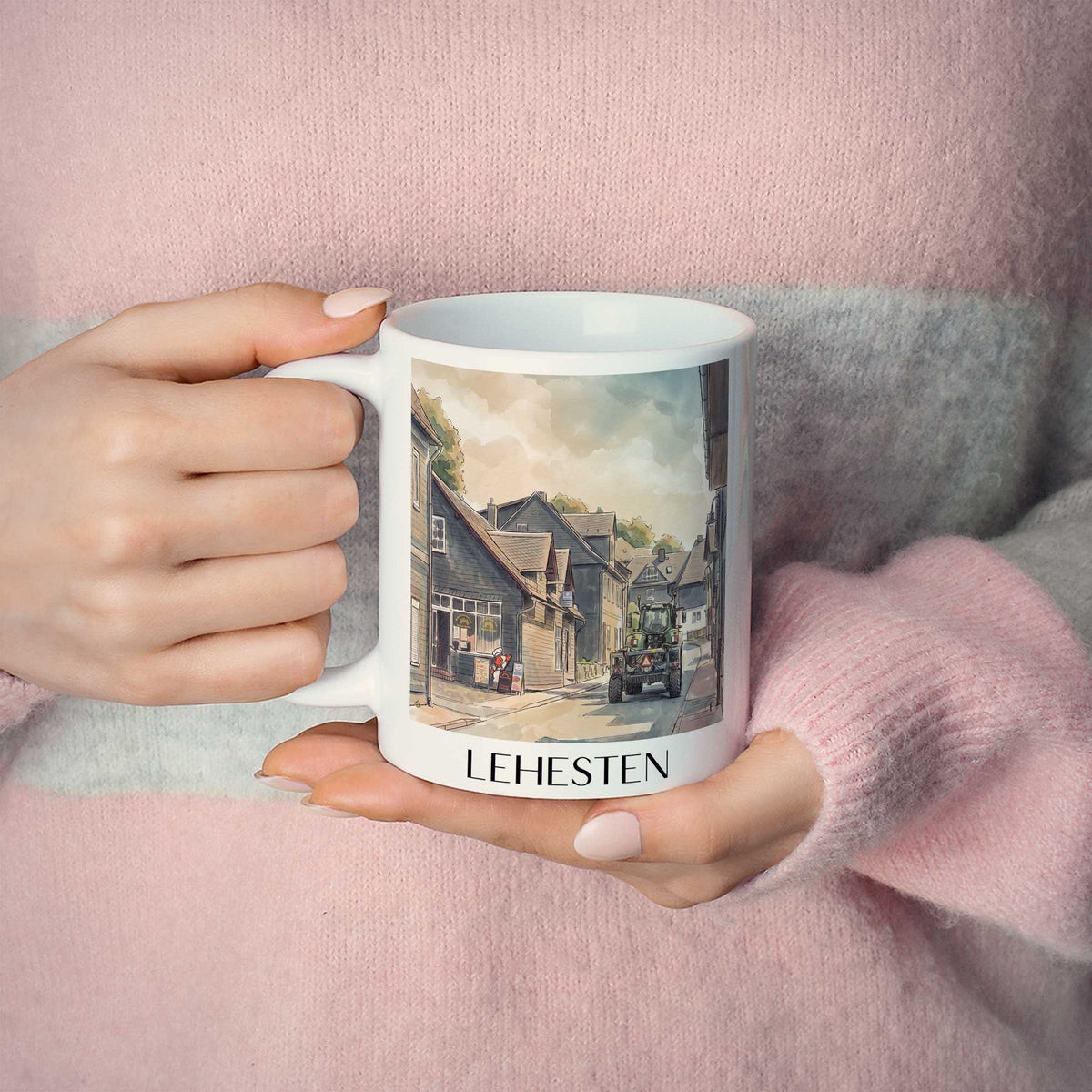 lehesten--thüringen-deutschland-kaffeebecher-aquarell