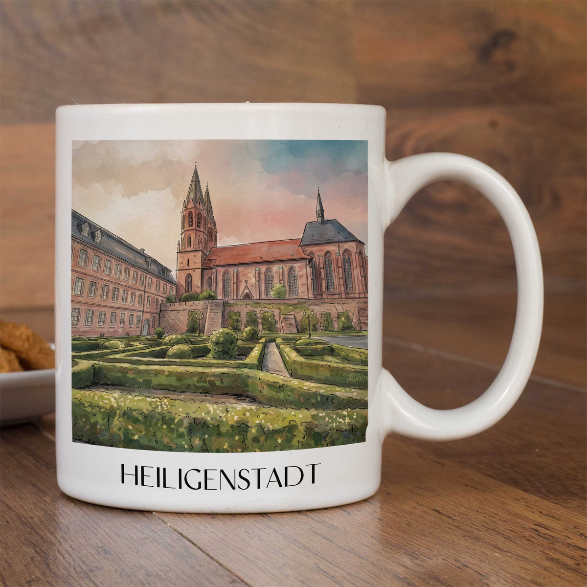 heiligenstadt-thüringen-deutschland-kaffeebecher-aquarell